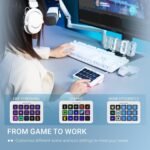 FIFINE AmpliGame Gaming Controller with 15 Shortcuts for OBS Streaming Studio with Macro Keys, Trigger Actions, PC Media RGB Controller for Content Creation/Office Work-D6 White - Image 6
