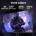 Amzfast 24.5 Inch 280Hz/240Hz FHD 1080p Gaming Monitor, 1ms Adaptive Sync, 3000:1, 126% sRGB, 93% DCI-P3, TÜV Rheinland Eye Care, HDMI 2.0 x 2 & DP 1.4 x 2, AMZG25X1 Pro - Image 6