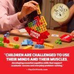 Tower Stack By Relatable, Exciting Tower Game for Kids & Adults Family Game Night, Fun Stacking and Building Toys, Includes 36 Cards, 24 Blocks, 1 Tower Body, 1 Tower Stand, and Instructions - Image 3
