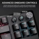 Corsair K70 CORE TKL Wireless RGB Tenkeyless Mechanical Gaming Keyboard – Pre-Lubed MLX Red v2 Linear Switches, SOCD, ABS Double-Shot Keycaps, Sound Dampening, 1000Hz Polling, QWERTY NA – Black - Image 7
