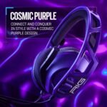 RIG 300 PRO HC Universal Gaming Headset - Xbox Series X, Xbox Series S, Xbox One, PS5, PS4, PlayStation, Nintendo Switch, Laptop, 3.5mm – Flip-to-Stow Mic, 40mm Speakers – Dolby Atmos – Cosmic Purple - Image 3