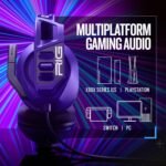 RIG 300 PRO HC Universal Gaming Headset - Xbox Series X, Xbox Series S, Xbox One, PS5, PS4, PlayStation, Nintendo Switch, Laptop, 3.5mm – Flip-to-Stow Mic, 40mm Speakers – Dolby Atmos – Cosmic Purple - Image 4