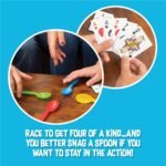 PlayMonster Spoons in a Case, Card Games for Kids - Spoons Game, Fun Family Games for Kids and Adults, Game Night, Travel Games, 3-6 Players, Ages 7+ - Image 4