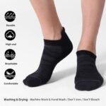 CS CELERSPORT 6 Pack Men's Running Ankle Socks with Cushion, Low Cut Athletic Sport Tab Socks - Image 4
