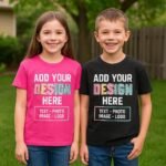 Custom Shirt for Kids, Boys Girls Customized T-Shirt Top, Front Back Printing, Personalized Shirts Youth - Image 6
