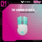 ASUS TUF Gaming Hatsune Miku Edition Mini Wireless Mouse – Right-Handed, 65g Lightweight, Compact, Tri-Mode Connectivity, 12K DPI, up to 134Hr Battery, RGB Miku Logo, PC/Mac Support - Aqua - Image 3