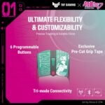ASUS TUF Gaming Hatsune Miku Edition Mini Wireless Mouse – Right-Handed, 65g Lightweight, Compact, Tri-Mode Connectivity, 12K DPI, up to 134Hr Battery, RGB Miku Logo, PC/Mac Support - Aqua - Image 6
