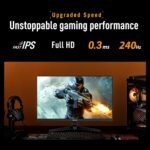 ASUS TUF Gaming Series 5 24.5” 1080P Monitor (VG259QM5A) – Full HD, Fast-IPS, 240Hz, 0.3ms, G-SYNC Compatible, FreeSync Premium, 99% sRGB, DisplayWidget, Gaming AI, 3 yr Warranty - Image 4