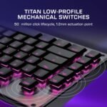 Turtle Beach Command Series KB5 Full-Sized Mechanical Gaming Keyboard with 2.4” Touchscreen, Titan Low-Profile Switches, 8K Polling, RGB Lighting, Double Shot PBT Keycaps - Image 4