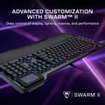Turtle Beach Command Series KB5 Full-Sized Mechanical Gaming Keyboard with 2.4” Touchscreen, Titan Low-Profile Switches, 8K Polling, RGB Lighting, Double Shot PBT Keycaps - Image 10