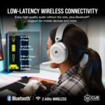 Corsair HS65 Wireless Multiplatform Gaming Headset with Bluetooth - Dolby Audio 7.1 - Omni-Directional Microphone - iCUE Compatible - PC, Mac, PS5, PS4, Mobile - White - Image 3