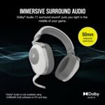 Corsair HS65 Wireless Multiplatform Gaming Headset with Bluetooth - Dolby Audio 7.1 - Omni-Directional Microphone - iCUE Compatible - PC, Mac, PS5, PS4, Mobile - White - Image 5