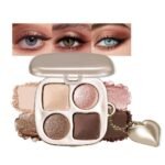 Warm Peach Nude Eyeshadow Palette – Matte & Shimmer High Pigment Blendable Long-Lasting Everyday Eye, Champagne Glow & Warm Neutral Contour Makeup Palette, Perfect for Blue, Green & Brown Eyes - Image 3