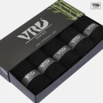 VRD Mens Dress Socks Bamboo Rayon 5-Pack Crew Socks Mid-Calf Length Fits Shoe Size 8-13 Gift Box - Image 5