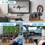 Game Controller Holder Gifts for Gamers to Organize Gaming Accessories & Headphone Holder, Unique Gamer Gifts Headset Stand Controllers Holders, Stylish Controller Stand Gaming Equipment - Image 3