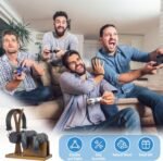 Game Controller Holder Gifts for Gamers to Organize Gaming Accessories & Headphone Holder, Unique Gamer Gifts Headset Stand Controllers Holders, Stylish Controller Stand Gaming Equipment - Image 4