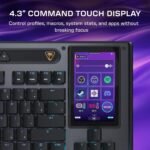 Turtle Beach Command Series KB7 TKL Wired Gaming Keyboard, 4.3” Touchscreen Command Display, Titan Low-Profile Hall Effect Switches, Double Shot PBT Keycaps, True 8K Polling, PerKey RGB Lighting - Image 3
