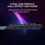 Turtle Beach Command Series KB7 TKL Wired Gaming Keyboard, 4.3” Touchscreen Command Display, Titan Low-Profile Hall Effect Switches, Double Shot PBT Keycaps, True 8K Polling, PerKey RGB Lighting - Image 4