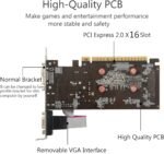 QTHREE NVIDIA GT 730 4GB Graphics Card,DDR3,128-Bits,Video Card for PC,PCI Express x16,DVI-I,HDMI,VGA,Low Profile Computer GPU,DirectX 11,Support 2K - Image 4