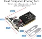 QTHREE NVIDIA GT 730 4GB Graphics Card,DDR3,128-Bits,Video Card for PC,PCI Express x16,DVI-I,HDMI,VGA,Low Profile Computer GPU,DirectX 11,Support 2K - Image 6