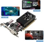 QTHREE NVIDIA GT 730 4GB Graphics Card,DDR3,128-Bits,Video Card for PC,PCI Express x16,DVI-I,HDMI,VGA,Low Profile Computer GPU,DirectX 11,Support 2K - Image 7