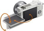 Sony ZV-E10 Mirrorless Camera with 16-50mm Lens | White Bundle with 64GB Memory Card, UV Filter, 8" Flexipod, Spare Battery & Charger, KC-25 Camera Shoulder Bag, Deluxe Cleaning Kit and Cloth - Image 4