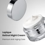 Lepique Retinol Night Cream 1.69oz - No.1 Korean Premium Overnight Repair Cream for Face and Neck - Collagen, Centella, Hyaluronic Acid - Anti aging, Acne, Moisturizer, Face Cream, Hydrating, Firming - Image 4