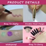 SAUBZEAN Dark Brown Eyeshadow Stick Makeup, Highlighter Matte Cream Eye Shadow Pencil, Waterproof Hypoallergenic Long Lasting Crayon, Glitter Primer Palette Shimmer Eyeliner Pen - Image 6