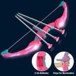 JOYIN Pink Bow and Arrow Set for Girls, LED Light Up Archery Toy Set with 9 Suction Cup Arrows, Target & Arrow Case, Christmas Indoor Outdoor Activity Toy for Kids Girls Ages 3-12 - Image 3