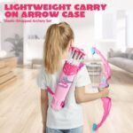 JOYIN Pink Bow and Arrow Set for Girls, LED Light Up Archery Toy Set with 9 Suction Cup Arrows, Target & Arrow Case, Christmas Indoor Outdoor Activity Toy for Kids Girls Ages 3-12 - Image 7