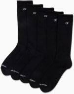 Calvin Klein Mens Crew Socks - 5 Pack Breathable Cushion Crew Athletic Mid-Calf Socks for Men for Running and Workout (7-12) - Image 5