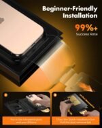 UNBREAKcable for iPhone 16 Pro Max Screen Protector [Quick-Installation Box] 3-Pack 9H+ Hardness Shatterproof Tempered Glass [99.99% HD Clear] [Case Friendly] [Bubble Free] for iPhone 16 Pro Max 6.9" - Image 3