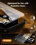 UNBREAKcable for iPhone 16 Pro Max Screen Protector [Quick-Installation Box] 3-Pack 9H+ Hardness Shatterproof Tempered Glass [99.99% HD Clear] [Case Friendly] [Bubble Free] for iPhone 16 Pro Max 6.9" - Image 4