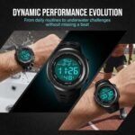 LYMFHCH Men's Digital Watch, Sports Waterproof Military Watches for Men LED Casual Stopwatch Alarm Tactical Army Watch - Image 3