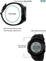 LYMFHCH Men's Digital Watch, Sports Waterproof Military Watches for Men LED Casual Stopwatch Alarm Tactical Army Watch - Image 4