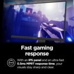 Lenovo Legion 24-10 Gaming Monitor - 23.8" IPS FHD Display - 240Hz - 0.5ms MPRT - AMD FreeSync Premium - HDR10 - Ergonomic LTPS Stand - HDMI 2.1 and DisplayPort 1.4 - Raven Black - Image 6