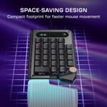 Turtle Beach Command Series KP7 Gaming Keypad - Compact Programmable Design, Extendable Thumb Bar, Programmable Wheel, Rapid Trigger Hall Effect Switches, 8K Polling, Double Shot PBT Keycaps - Image 4