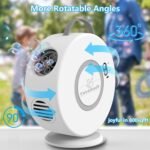 Bubble Machine for Kids Toddlers, 90° 360° Rotatable Automatic Bubble Blower 4000+ Bubbles/Min, Bubble Maker for 3 4 5 6 7 8 Year Old, Easter Christmas Birthday Outdoor Wedding Party Gifts - Image 3