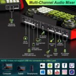 G9 Podcast Equipment Bundle with Audio Mixer for Streaming Singing, 3.5mm Condenser Microphone Kit, Voice Changer, Noise Reduction, Bluetooth, Plug & Play for PC, Phone, TikTok, YouTube - Image 8