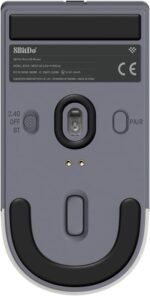 8BitDo Retro R8 Mouse with Charging Dock, PAW 3395 Optical Sensor DPI 26,000, Wireless Mouse with 4K Polling Rate, Programmable Buttons, and Kailh Sword GM X Micro Switches - N Edition - Image 4