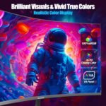 Gawfolk 27 inch Curved Gaming Monitor,144Hz/180Hz PC Monitor Full HD 1080P, Frameless 1800R Computer Display with FreeSync & Eye-Care Technology, Wall Mountable, DP, HDMI Port (Black) - Image 3