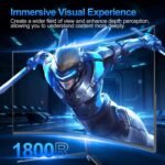 Gawfolk 27 inch Curved Gaming Monitor,144Hz/180Hz PC Monitor Full HD 1080P, Frameless 1800R Computer Display with FreeSync & Eye-Care Technology, Wall Mountable, DP, HDMI Port (Black) - Image 8