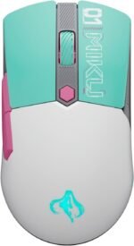 ASUS TUF Gaming Hatsune Miku Edition Mini Wireless Mouse – Right-Handed, 65g Lightweight, Compact, Tri-Mode Connectivity, 12K DPI, up to 134Hr Battery, RGB Miku Logo, PC/Mac Support - Aqua - Image 2