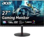 Acer Nitro 27" WQHD 2560 x 1440 PC Gaming IPS Monitor | AMD FreeSync Premium Up to 180Hz Refresh 0.5ms DCI-P3 95% 1 Display Port 1.2 & 2 HDMI 2.0 XV271U M3bmiiprx,Black - Image 2