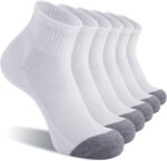 CS CELERSPORT 6 Pack Men's Ankle Socks with Cushion Athletic Running Socks - Image 2