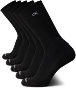 Calvin Klein Mens Crew Socks - 5 Pack Breathable Cushion Crew Athletic Mid-Calf Socks for Men for Running and Workout (7-12) - Image 2