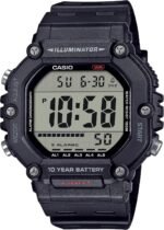 Casio AE-1600H Series | Black | 10-Year Battery | LED Illuminator | Digital Watch - Image 2
