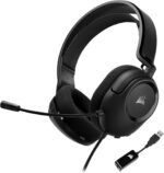 Corsair HS35 Surround v2 Multiplatform Wired Gaming Headset – Dolby 7.1 – Flexible Omni-Directional Microphone – Universal 3.5mm Connection – PC, Mac, PS5, PS4, Xbox, Nintendo Switch, Mobile – Carbon - Image 2