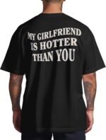 Custom Bootleg Girlfriend Shirts for Men - Personalized I Love My Girlfriend Shirt - Valentines Couple Tshirt - Image 2