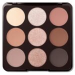 Erinde 9 Colors Nude Eyeshadow Palette, Warm Brown Neutral Eye Shadow Makeup Palette with Mirror, Highly Pigmented Matte Shimmer & Glitter Eyeshadow Long Lasting Blendable for Daily Natural Look - Image 2